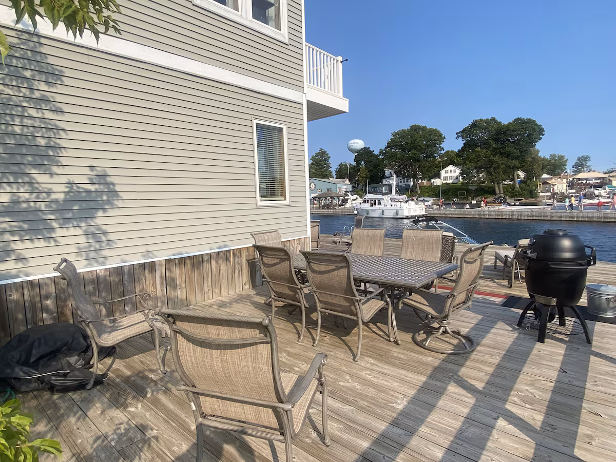 Outdoor dining area